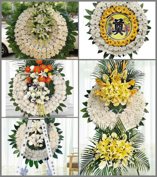 湖北孝感市安陆市巡店镇梅陈村花圈速递